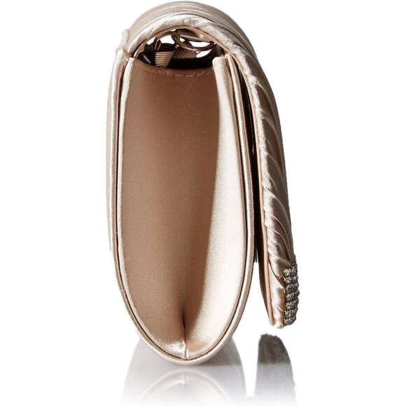 ❤️Chloe Satin Cream Clutch for Women Shoulder Bag - Picture 3 of 6